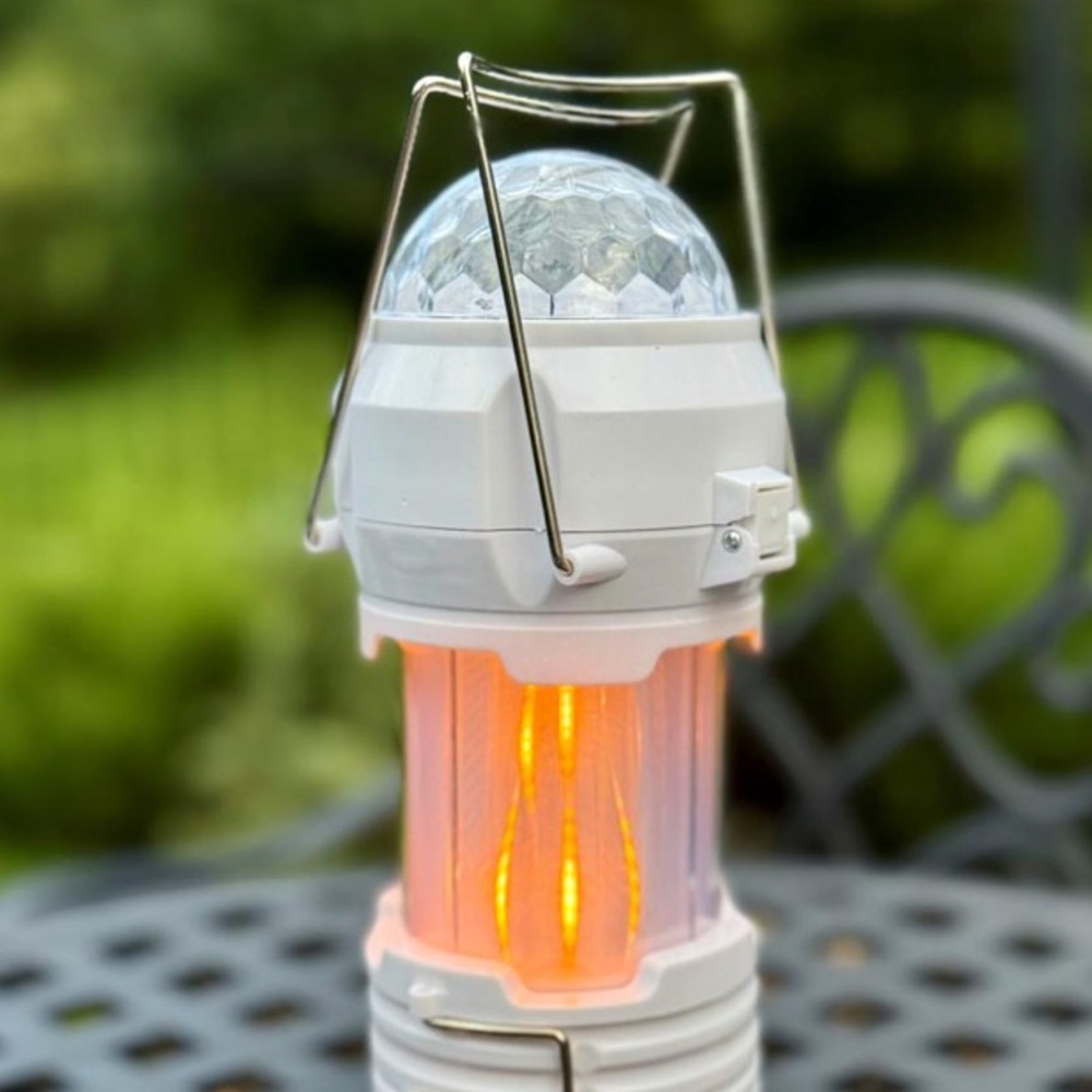 NEW 4-in-1 Multi Function Lantern Flame Party White Light Spot Lighting NEW